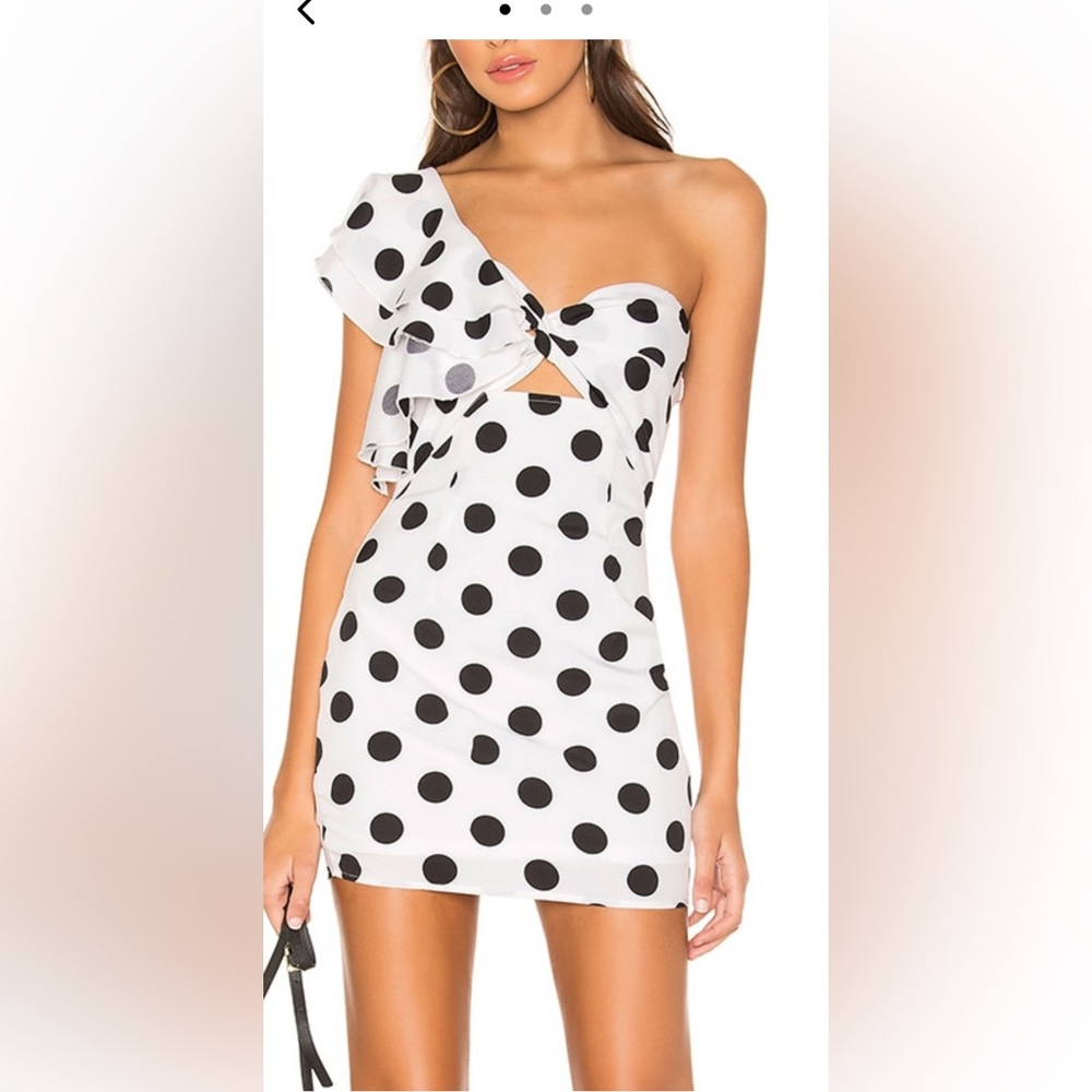 Superdown Polka dot mini dress